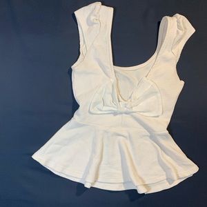 Bow Peplum Top